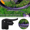 Bicycle Air Pump Nozzle Replacement Dual Heads Adapter Pump N. Tube Valve F2P0