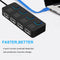 4 Port High Speed USB 2.0 Hub Multi Power Adapter for Laptop Desktop Computer