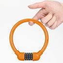 Bicycle Safety Cable Locks MTB Anti Theft 4 Digit Password Lock (Orange) Newly