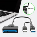 USB to SATA Adapter Cable Data Converter 3.0 to 2.5''/3.5'' For HDD SSD USB: