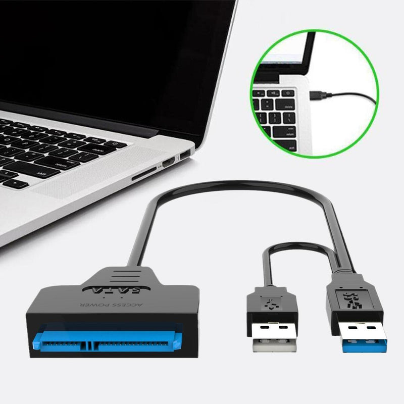 USB to SATA Adapter Cable Data Converter 3.0 to 2.5''/3.5'' For HDD SSD USB: