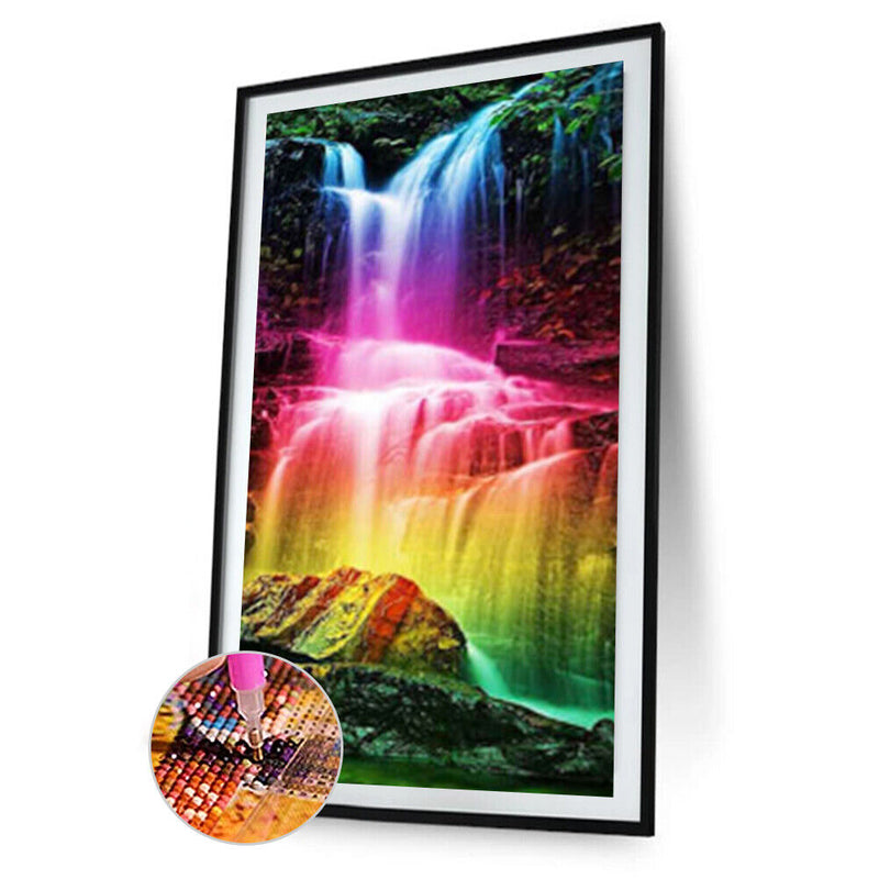 5D DIY Full Round Drill Diamond Painting Waterfall Embroidery Art (L2114)