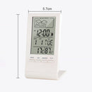 CX-220 Digital Thermometer Hygrometer Alarm Clock Weather Station (White)