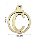 Calendar Number Label Advent Countdown Hanging Tags 26 English Letters Alphabet