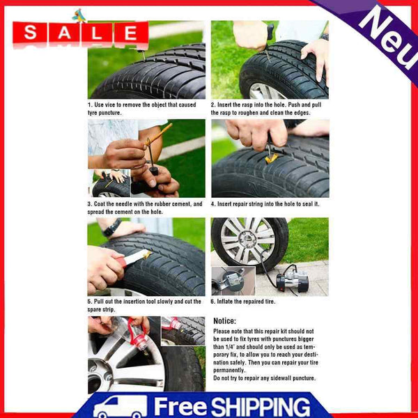 6Pcs/Set of Tools for Car Repair Equipment Hoseless Tires Repair