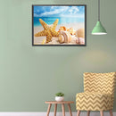 DIY Diamond Painting Kit Starfish Conch Full Round Drill Picture Home Decoration