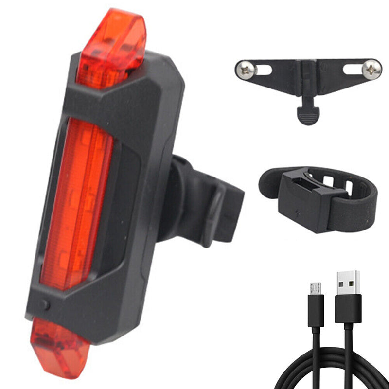 Bicycle taillight waterproof riding taillight LED USB rechargeable waterproof lam