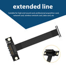 Ribbon Extension Cable Male-to-Female PCI-E3.0 1X Adapter Cable (90-Degree)