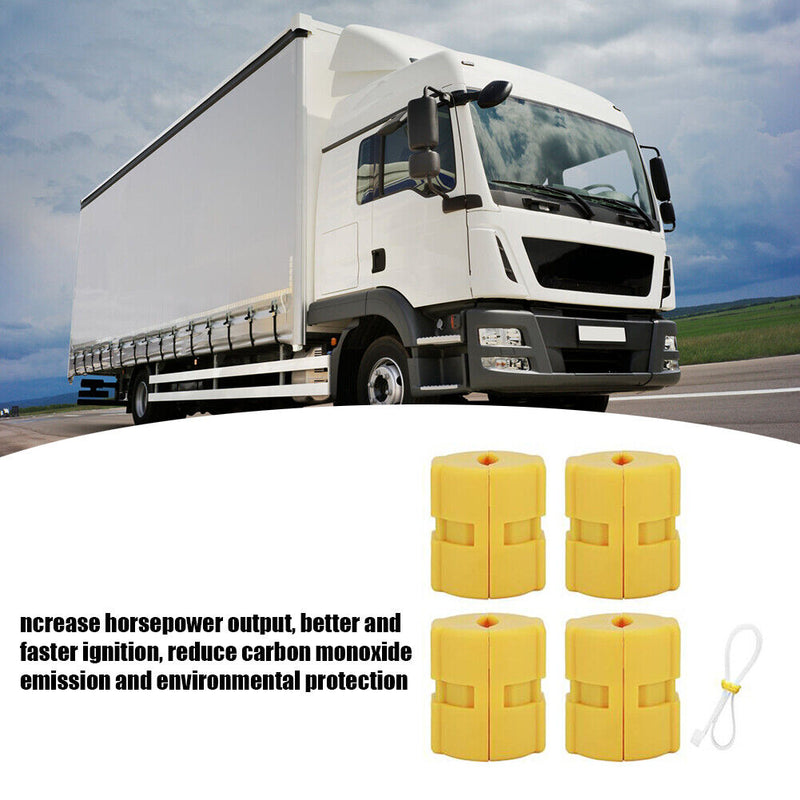 4pcs Universal Magnetic Fuel Saver Car Energy-Saving Emission Reduction Device