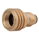Converts Propane LP TANK POL Service Valve to QCC Outlet Brass Adapter Newly