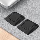 2x Plastic Mini Laptop Riser Invisible Stand Foldable Notebook Cooling Holder