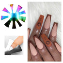 Nail Cutter Mold Stencil V-Curve Line Manicure Nail Edge Nail Art Styling Tools