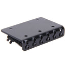 Hardtail Bridge Top Load 65mm Electric Guitar Bridge with 5 Screws (Black)