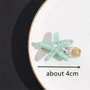 Accessories Zircon Luxury BB Clip Acrylic Hairclips Starfish Hairpins Shell
