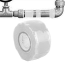 5x1.5m Waterproof Stop Leak Seal Repair Self-fluxing Adhesive Tape(White)