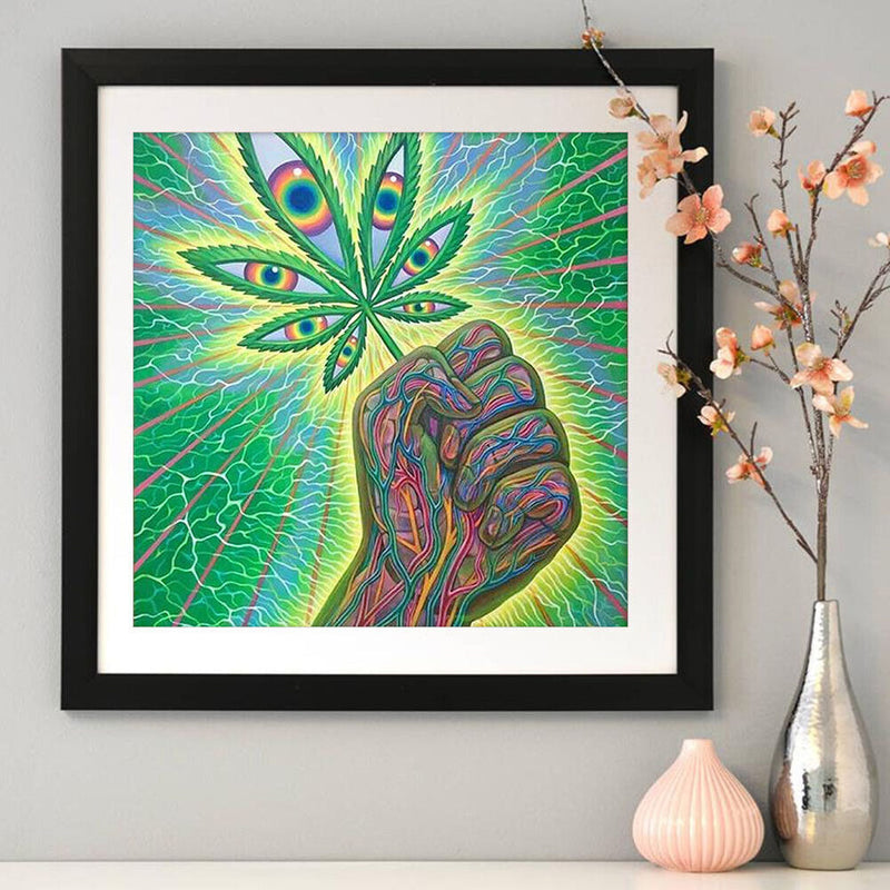 5D DIY Full Drill Diamond Painting Leaf Embroidery Mosaic Kits Home Wall Art