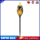 LED Solar Flame Torch Flickering Light Waterproof Lawn Path Decor (1pc)