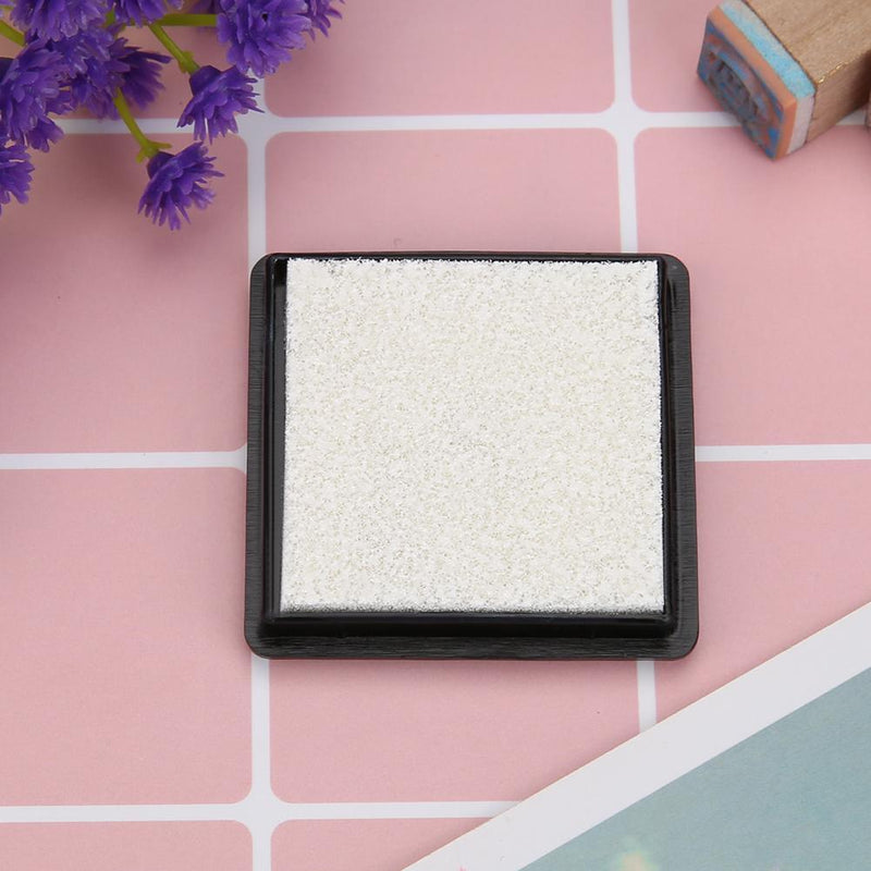 Fingerprint Square Inkpad for DIY Scrapbook Card Paper Craft Stamp (White) Newly