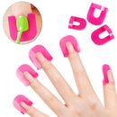 26pcs Tips Case Cover Manicure Nail Polish Mold Protector Shield Stencil Tool