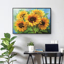 Oil Paint By Numbers Sunflowers Coloring Picture Drawing L483