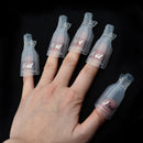 10pcs Plastic Gel Remover Clip Nail Soak Off Cap Gel Remove Tool (Clear) Newly