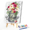 DIY Digital Picture Welcome Flowers Frameless Oil Painting By Number Handicraft
