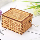 Creative Wooden Hand Crank Birthday Party Living Room Decoration Clock