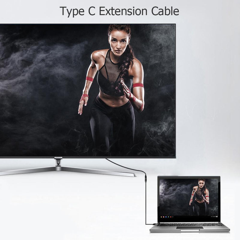 JUNERAIN Jaserain USB-C Extension Cable (USB 3.1 Male to USB-C Female, 1