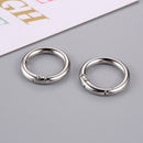 2pcs 2cm Circle O Ring Connection Alloy Metal Bags Belt Buckles DIY Accessori