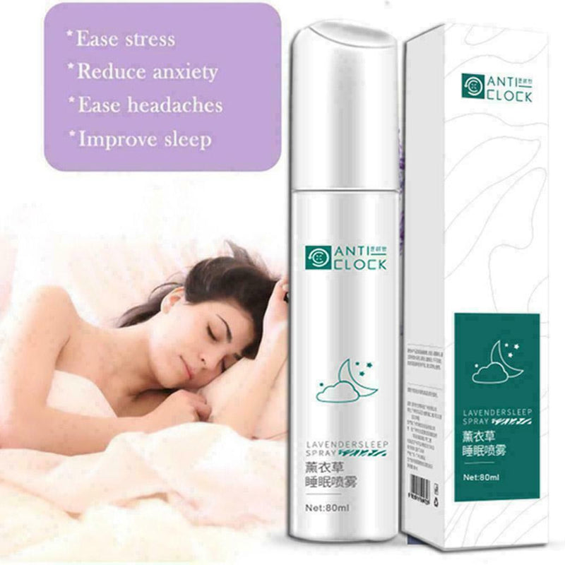 Sleep well lavender pillow mist spray stress relaxation 80ml aid B9C5 sleep S6D4