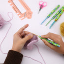 9pcs 2.25-6.5mm Soft Alumina Crochet Hooks Knitting Needle for Yarn Craft