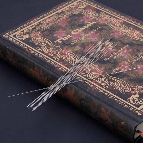 Big Eye Curved Beading Needles Needle 125x0.6mm Easy Craft DIY Thread A5D5