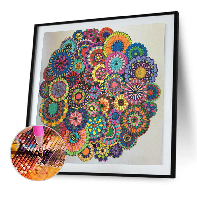 5D DIY Full Drill Diamond Painting Colorful Pattern Cross Stitch Embroidery