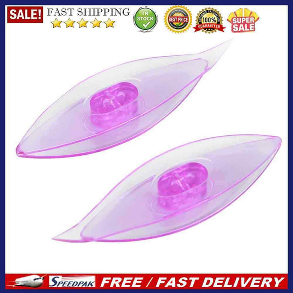 2pcs Plastic Tatting Shuttle Hand Tool for Lace Making DIY Craft(Purple)