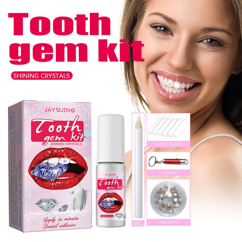 DIY Tooth Jewelry Gems Kit Sturdy Teeth Whitening Gem Kit Professional Ornament