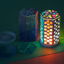 Epoxy Molds Kits - Hexagonal Light Mosaic Shape DIY Storage Candle Holder M