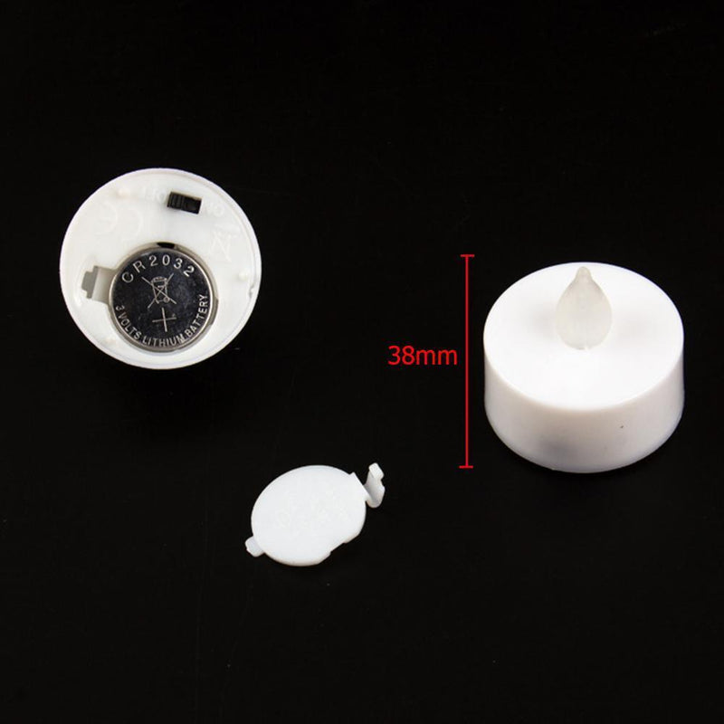 Occitop 12 LED Tea Lights, Flickering, Flameless, Artificial Candle, Wedding Decor