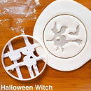 Witch Cat Pumpkin Shaped Halloween Party Cookie Embosser Mold Biscuit Mold