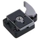 Black Camera 323 Quick Release Adapter with Manfrotto 200PL-14 Compat Plate