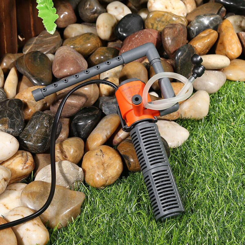 Fish Tank Filter Aquarium Water Filtration Air Oxygen Submersible Pump (5W)