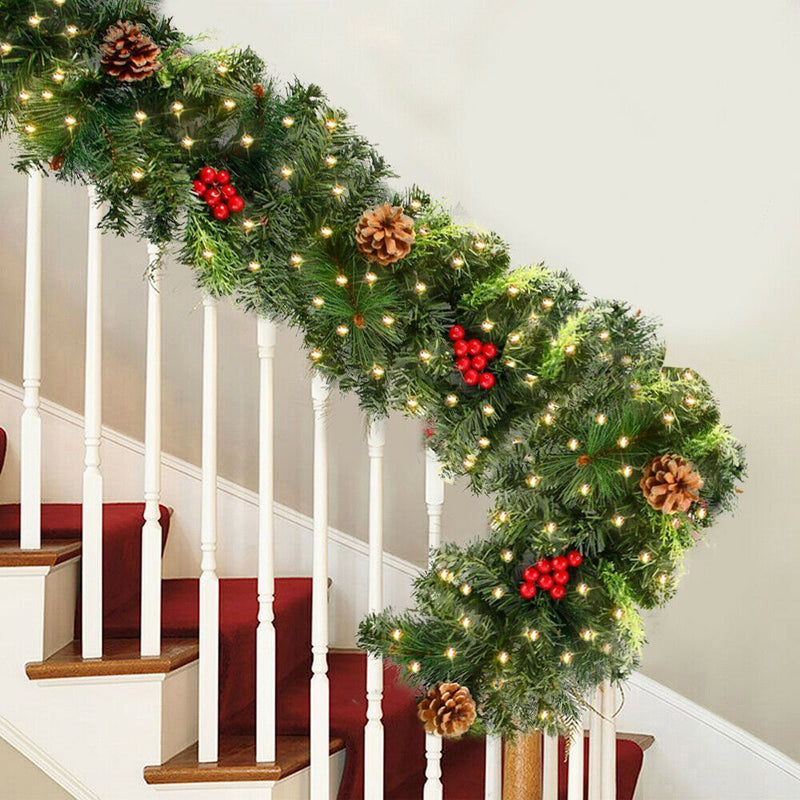 Decorative Wreaths Pine Needle Door Hanging Party Ornaments Christmas Wreath