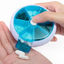 7Day One Week Round Portable Pill Case Medicine Box Storage Organizer(2)
