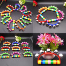 Rainbow Bell Rattles Musical Instrument Baby Shaking Bell Hand Shake Bells