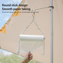 Nordic Woven Wall Hanging Rope Paper Roll Holder Towel Rack Decor (Beige) Newly