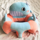 Baby Sofa Support Seat Cover Plush Learning To Sit Feeding Chair (Whale) Newly