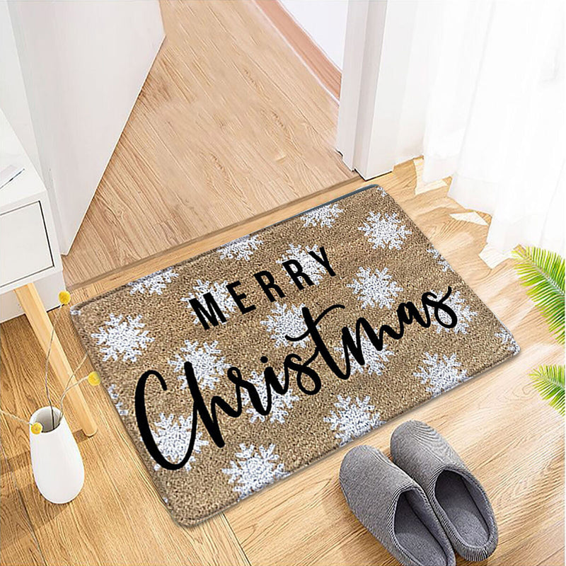 Christmas Floor Mat Tree Letter Non Slip Entrance Carpet (PJ210815-A005)