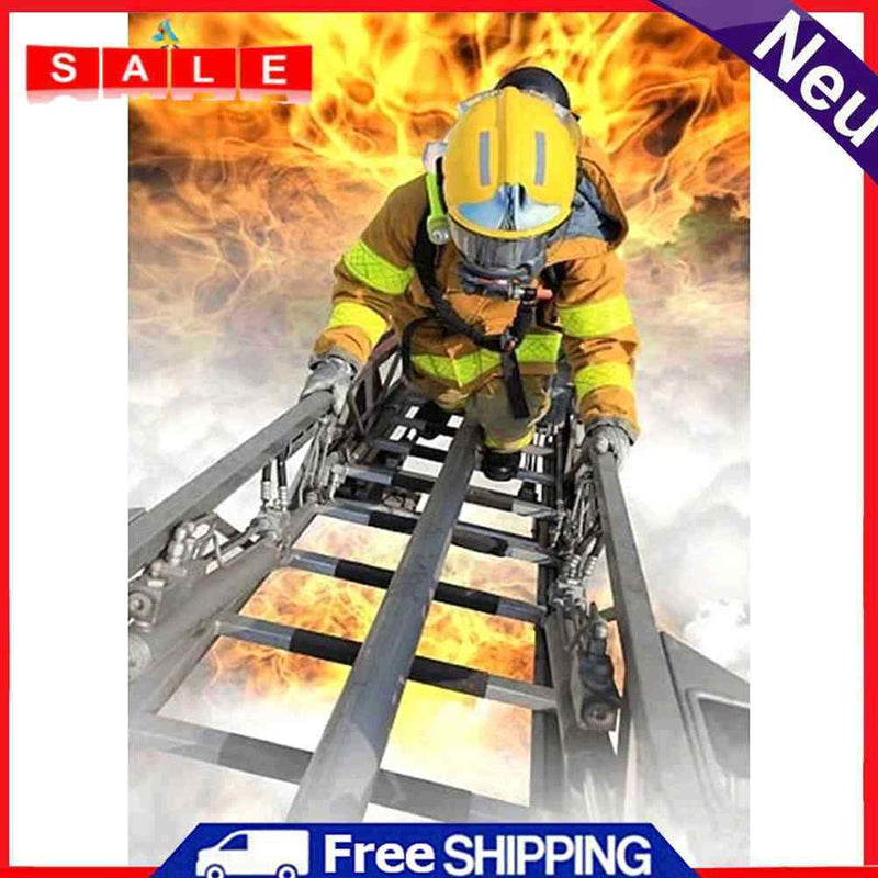 5D DIY Full Drill Diamond Painting Fire Fighter Embroidery Mosaic Kit Wall Decor