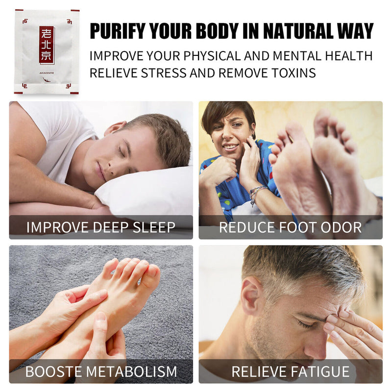 Foot Pads 60 Piece Adhesive Sheets Foot Patch for Relief Stress Better Sleep