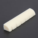 6-String Guitar Bridge Pins Saddle Nut Acoustic Cattle (White) Newly
