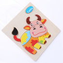Kid Cartoon Animals Dimensional Puzzle Puzzle Force Children Jigsaw Puzzle
